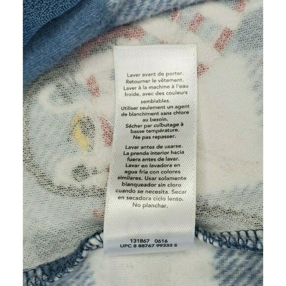 Penguin Embroidered Toddler Pajama Set – Blue White Checkered, Closed Feet, 0-9 - Picture 11 of 11